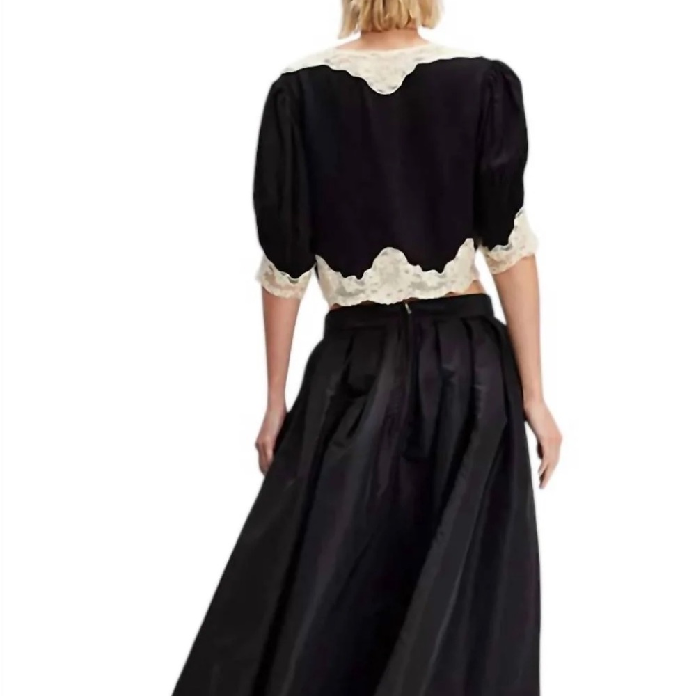 Free People Emilia Black A-Line Skirt - Picture 5 of 8